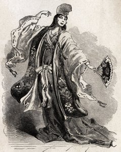Una danzatrice alla corte di Kamakura, città che lo shogun Minamoto no Yorimoto (1147-1199) scelse come capitale da Unknown artist