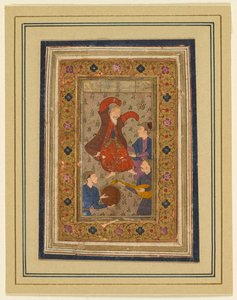 Un derviscio danzante e tre musicisti, da un Divan (Raccolta di Poesie) di Urfi (Persiano, 1555-1591)