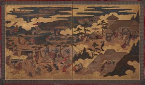 Una festa al Santuario di Sumiyoshi da Unknown artist