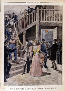 Una retata negli hotel - in "Le Petit Journal" del 04/08/1895 da Unknown artist