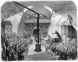Una sessione al club dei Giacobini, durante la Rivoluzione del 1789. Incisione del 1844