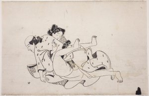 Un foglio di un album shunga