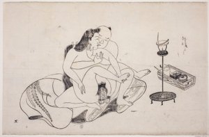 Un foglio di un album shunga
