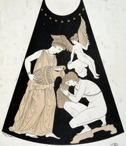 Toilette di una donna - facsimile di un vaso greco da Unknown artist