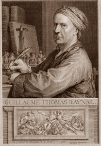 Abate Guillaume Thomas Raynal (1713-1796) scrittore inglese incisione dopo Charles-Nicolas Cochin II - Guillaume Thomas Raynal incisione da Unknown artist