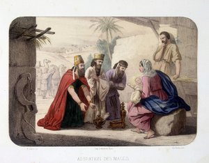 Adorazione dei Magi (offerta a Cristo, la Vergine Maria e Giuseppe) da Unknown artist