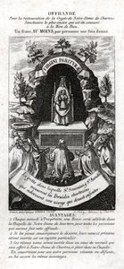 Adorazione della Vergine Maria (incisione, ca. 1850)