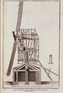 Economia agricola rustica: mulino a vento - in "Encyclopedie" di Diderot e d
