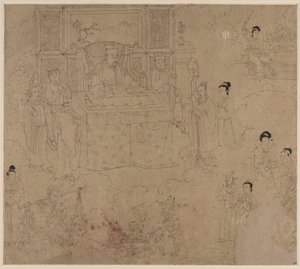 Album di Temi Taoisti e Buddhisti: Re degli Inferi: Foglia 28 da Unknown artist