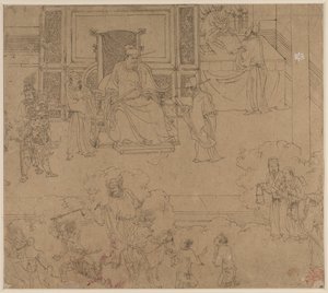 Album di Temi Taoisti e Buddhisti: Re degli Inferi: Foglia 33 da Unknown artist
