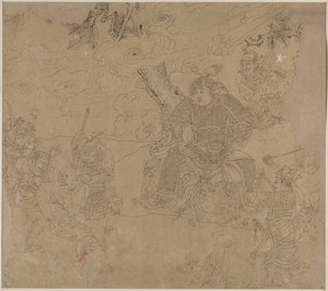 Album di Temi Taoisti e Buddhisti: Ricerca della Montagna: Foglia 41 da Unknown artist