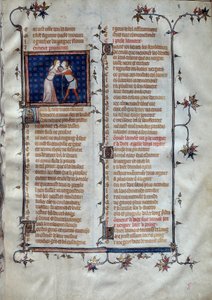 Allegoria della giovinezza Miniatura in "Roman de la rose" di Jean de Meun, circa 1370. Parigi, Bibliothèque Sainte-Geneviève da Unknown artist