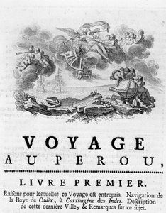 Allegoria del "Viaggio in Perù". Illustrazione in "Viaggio storico dell