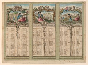 Almanacco per il 1789 da Unknown artist