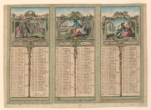 Almanacco per il 1789 da Unknown artist