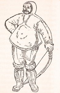 Un eschimese (disegno ad acquerello di John White) da Unknown artist