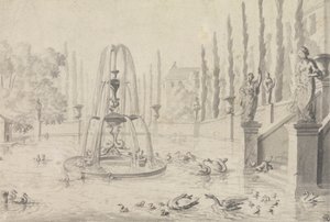 Una Piscina Ornamentale e Fontana