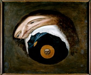 Ritratto anamorfico di Carlo I da Unknown artist