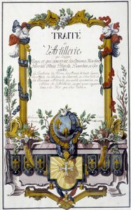 Trattato di artiglieria - frontespizio del "Trattato di artiglieria", di François Lingier, Strasburgo da Unknown artist