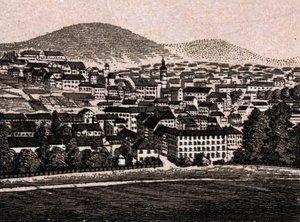 Baden Baden (Baden-Baden), Germania: vista della città (Vista Generale). in 