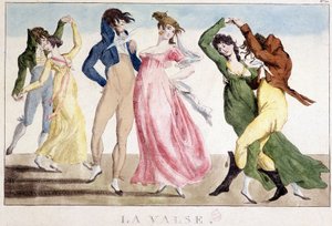 Ballo: Il valzer, inizi XIX secolo, Carnavalet da Unknown artist