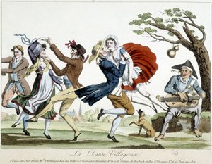 Ballo: danza del villaggio - fine XVIII secolo, Carnavalet da Unknown artist