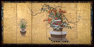 Cesti con fiori delle quattro stagioni da Unknown artist