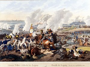 Battaglia di Lipsia (battaglia delle nazioni), 16-19 ottobre 1813 da Unknown artist