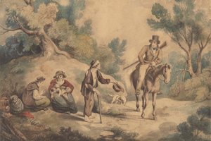 Mendicanti e Cavaliere da Unknown artist