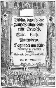 Bibbia di Lutero. 1534. Wittenberg. Civica Biblioteca Sormani. Milano