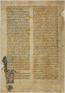 Bifolia da una Vita Sanctorum, o Vite dei Santi da Unknown artist