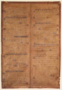 Bifolio estratto da un Graduale carolingio da Unknown artist
