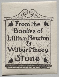 Ex Libris: Lillian Newton e Wilbur Macey Stone