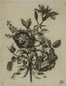 Bouquet di rose e gigli da Unknown artist