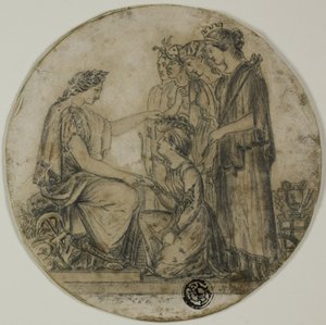 Britannia distribuisce corone civiche da Unknown artist