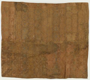 Broccato, seta. Una copertura del tempio. In quattro pezzi cuciti insieme e foderati con asa