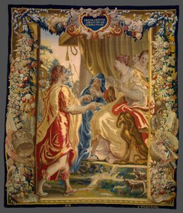 Cesare invia un messaggero a Cleopatra da La storia di Cesare e Cleopatra da Unknown artist