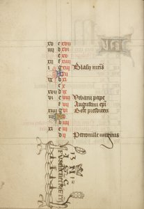 Pagina del calendario