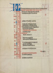 Pagina del calendario da Unknown artist