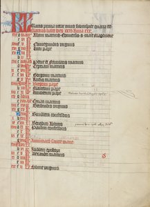 Pagina del calendario da Unknown artist