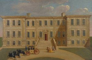 Calke Hall, Derbyshire, la sede di Sir Henry Harpur, Bt. da Unknown artist