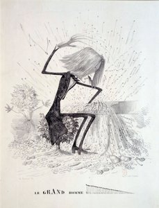 Caricatura del compositore Franz Liszt da Unknown artist