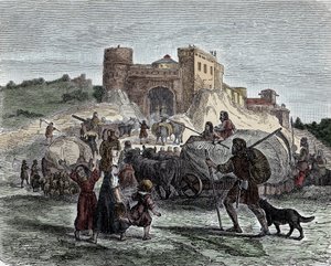 Celti al servizio dei loro capi - Civiltà celtica, Età del Ferro: i Celti portano le loro offerte per i sacrifici rituali