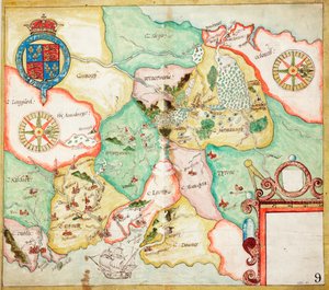 Irlanda centrale, da Dublino a Sligo, c.1600 da Unknown artist