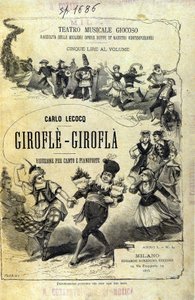 Charles Lecocq "Giroflè - Girofla". Copertina della partitura