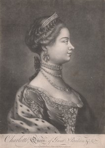 Charlotte, regina di Gran Bretagna da Unknown artist
