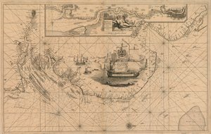 Carta del fiume Tamigi da Londra alla Boa del Noure