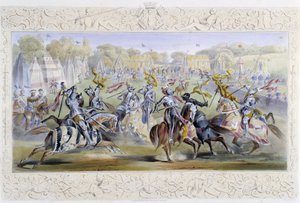 Torneo cavalleresco - in "Knight of England" di J. Whatman, ed. T. M