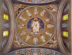 Cristo pantocratore con gli apostoli