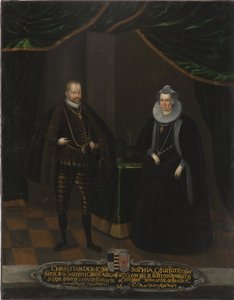 Ritratto di Cristiano I (1568-1622), Elettore di Sassonia e Sofia di Brandeburgo (1568-1622), Elettrice di Sassonia